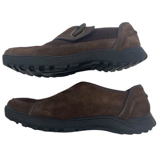 Lands’ End Brown Suede Slip-On Comfort Loafers Shoes Size 8.5 - Picture 9 of 11